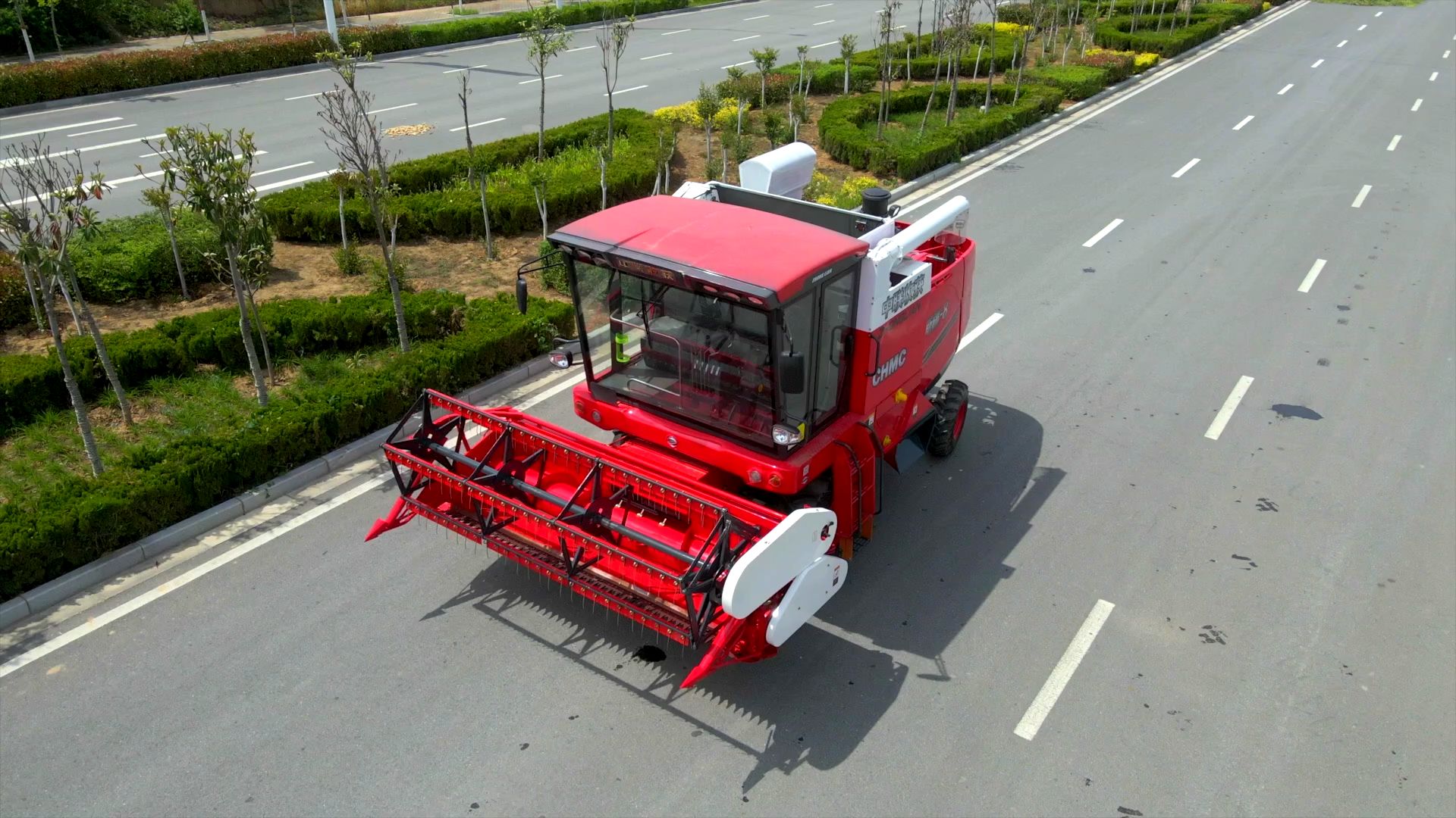 中聯(lián)收獲大豆機展示視頻